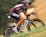 Frank Schleck w�hrend der 13. Etappe der Tour de France 2007